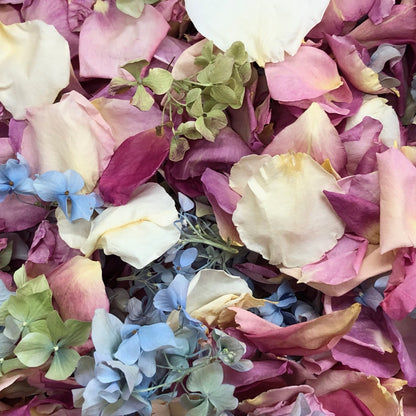 Flower girl petal pail with real rose petals for weddings – Prime Petal Company