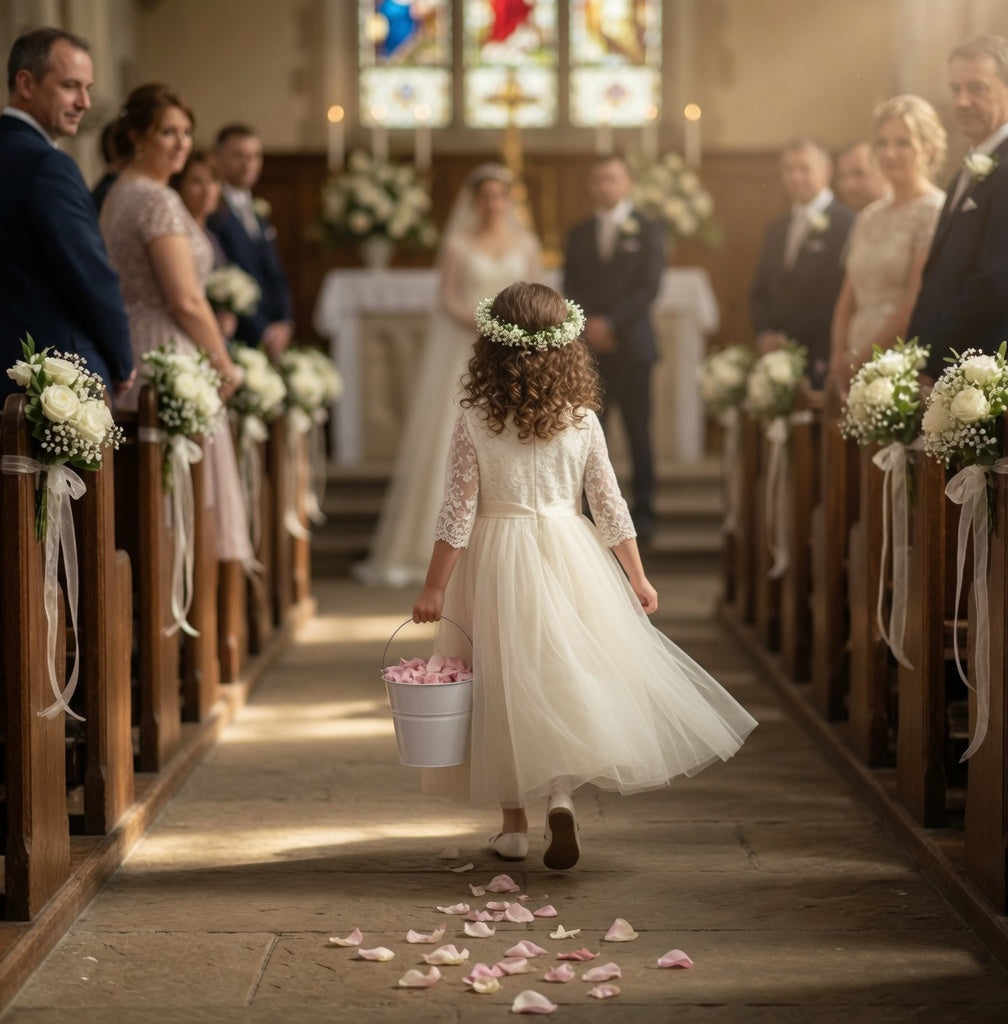 Flower girl petal pail with real rose petals for weddings – Prime Petal Company