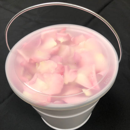 Flower girl petal pail with real rose petals for weddings – Prime Petal Company
