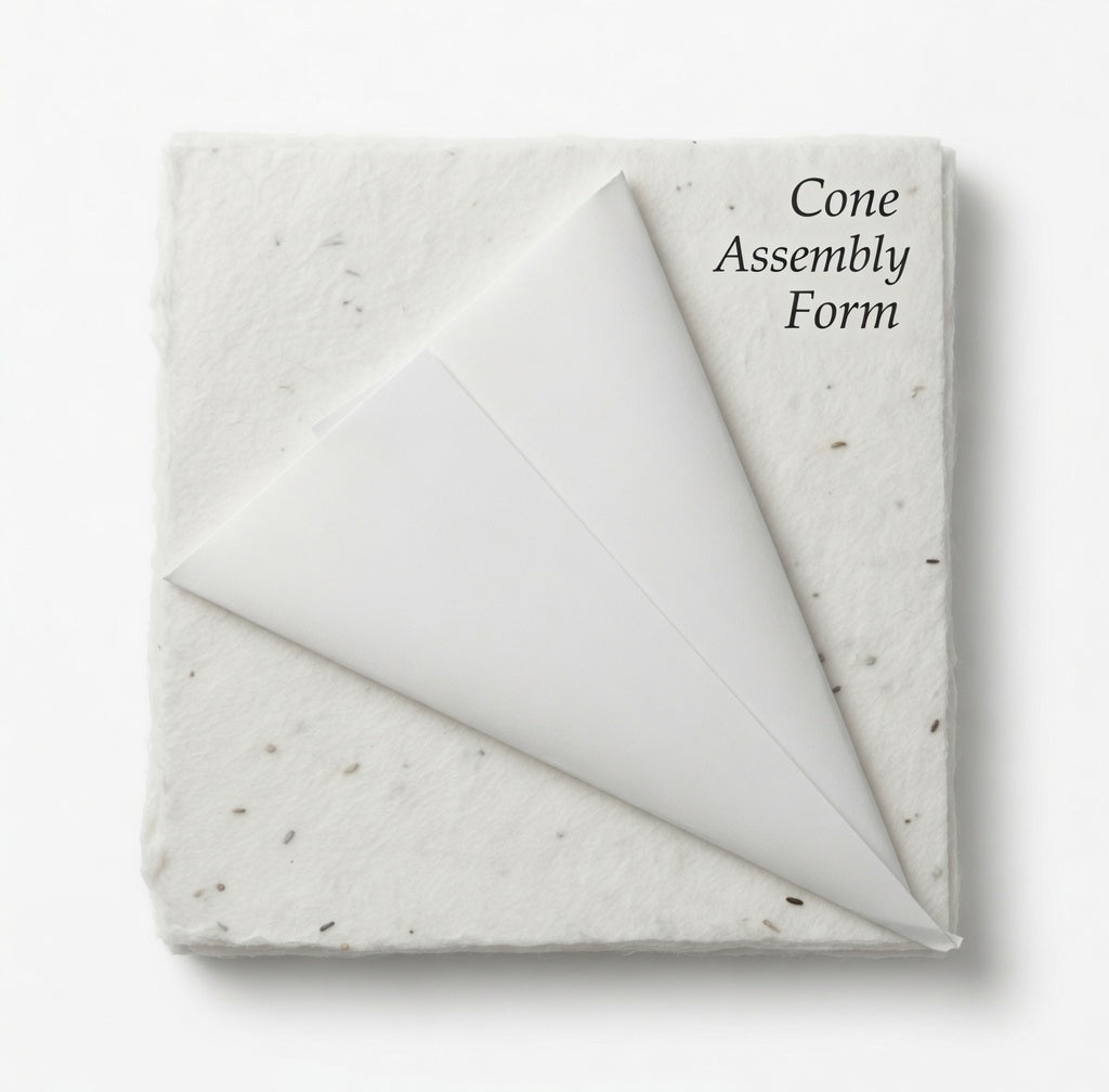 White wildflower seed petal cone kit set of 20 – Prime Petal Company