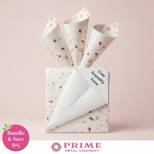 Complete Wedding Petal Kit – Pale Logo Pink Background