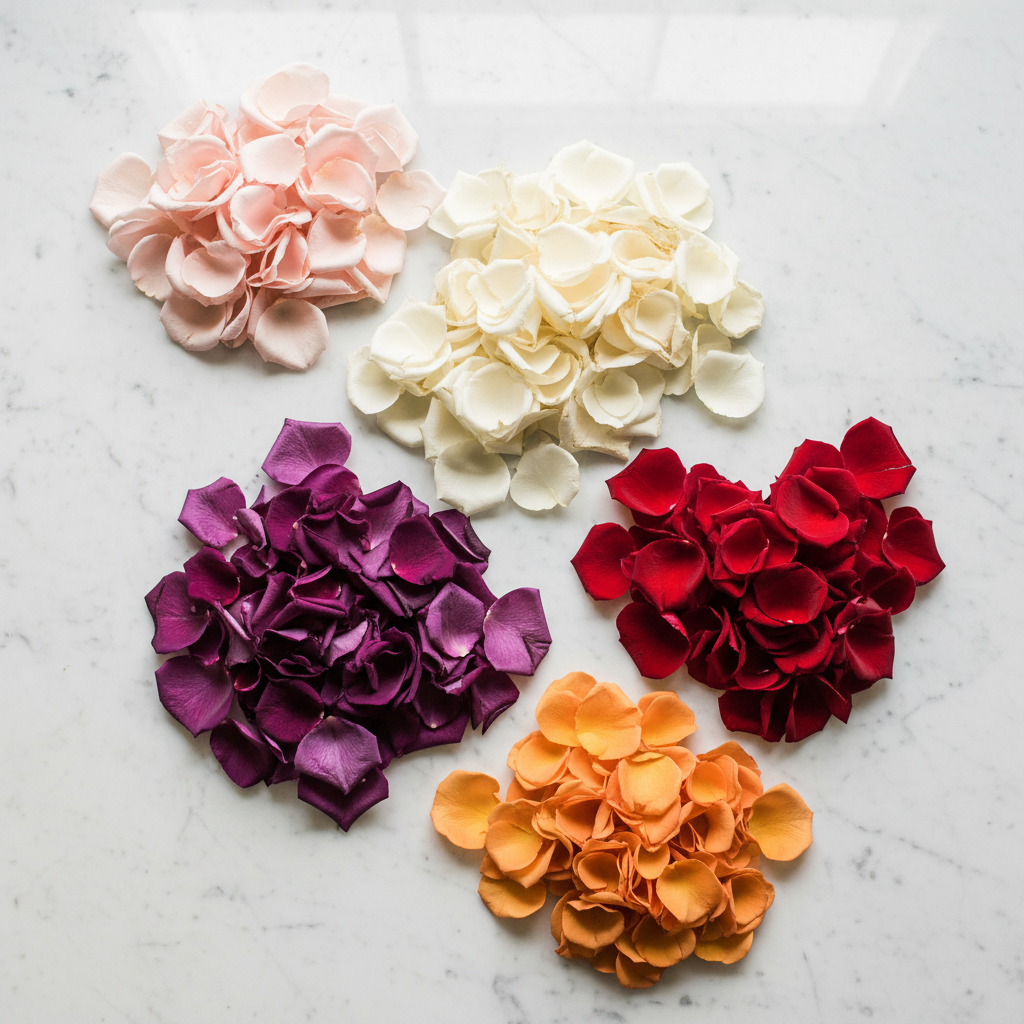 Wedding Petal Color Guide Square